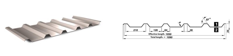 Trapezoidal(IBR)roofing sheet machine Trapezoidal(IBR)roofing sheet machine