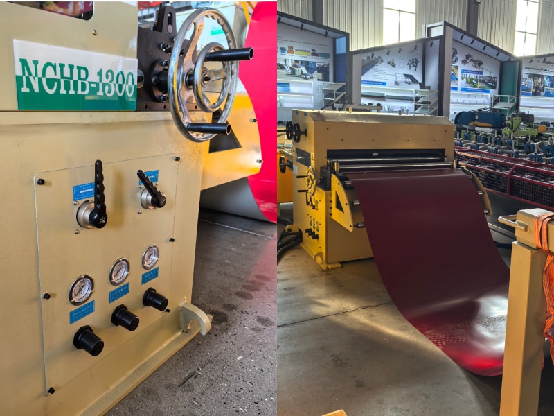 feeding device of the cut to length machine