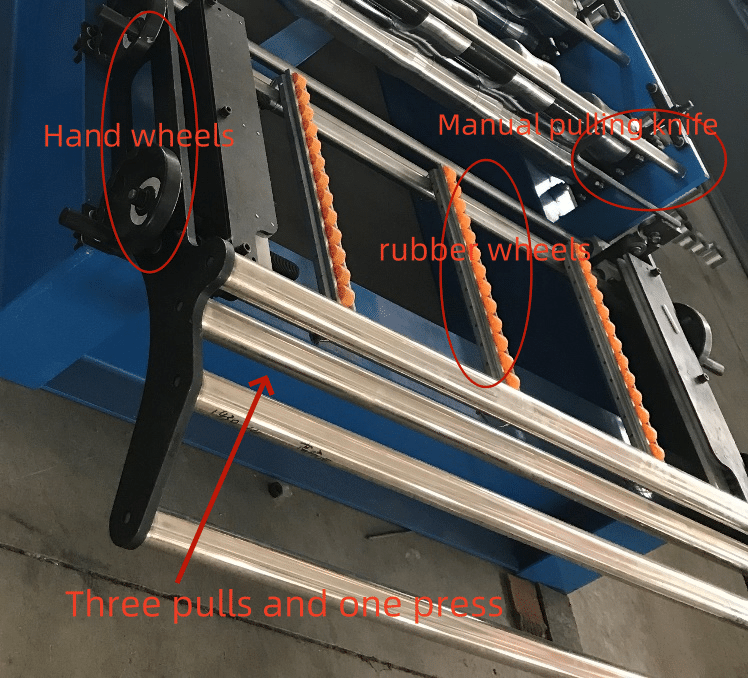 feeding device of the roofing sheet machine