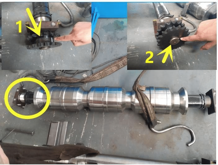 the shaft part of the trapezoidal roofing sheet machine