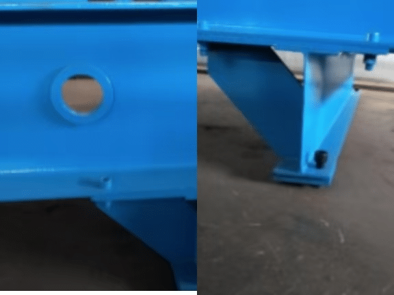hole and foot of the trapezoidal roofing sheet machine