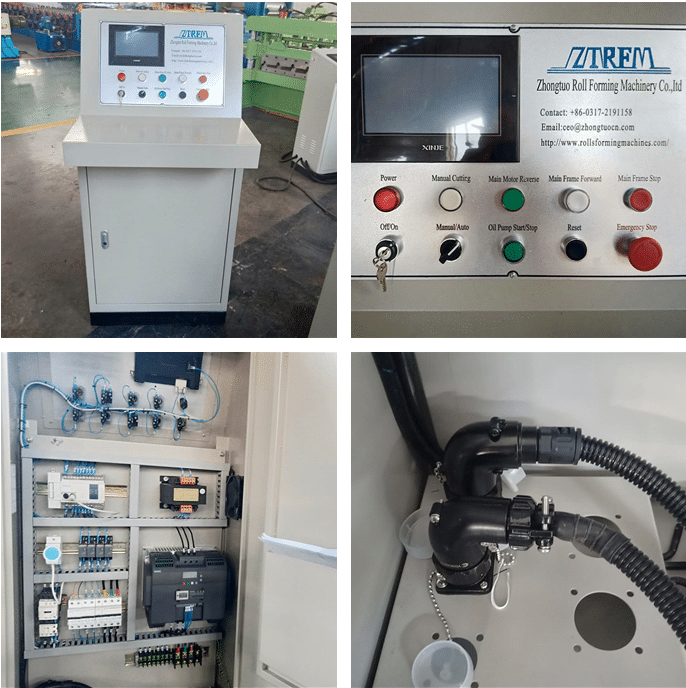 PLC control system of the trapezoidal roofing sheet machine