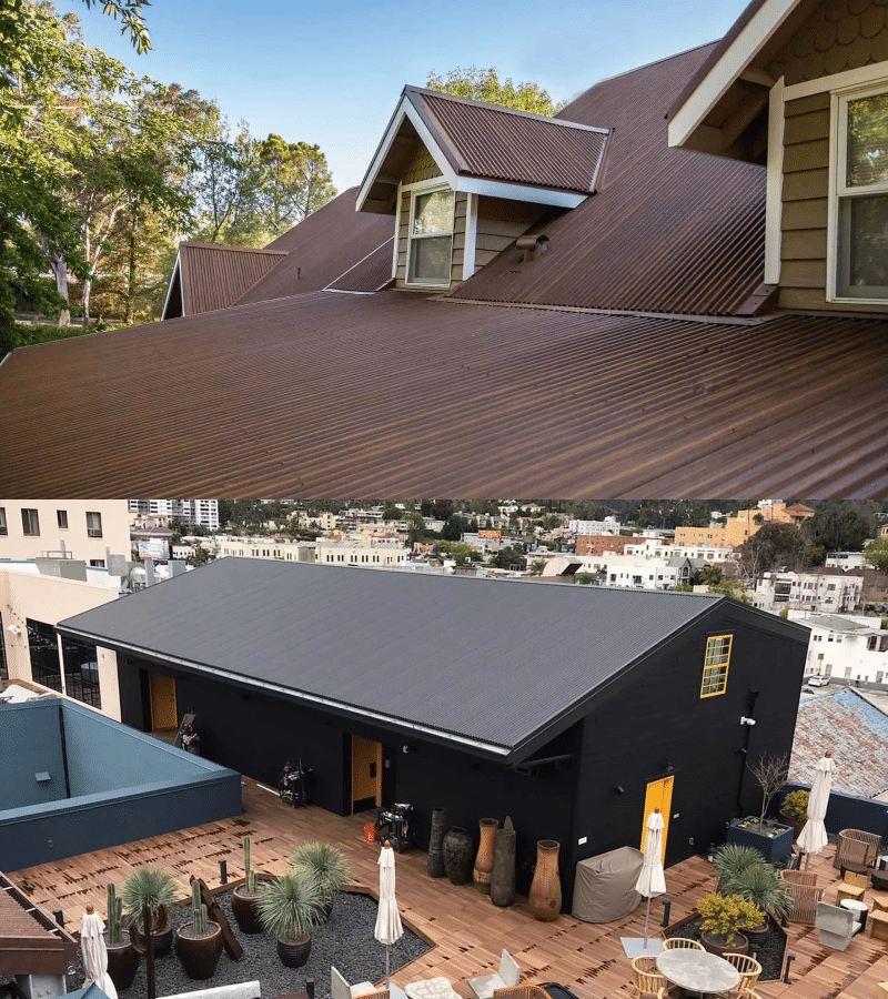 Application places of the corrugated roofing sheet