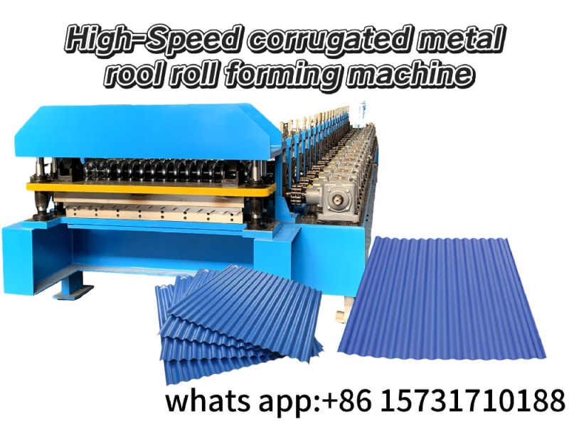 High-Speed Corrugated Metal Roof Roll Forming Machine