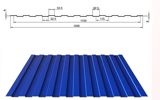 C8 of the roofing sheet machine