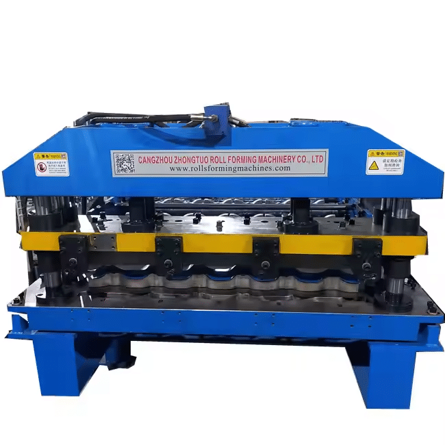 3D Profiling Cutting Model Glazed Tile Roll Forming Machine