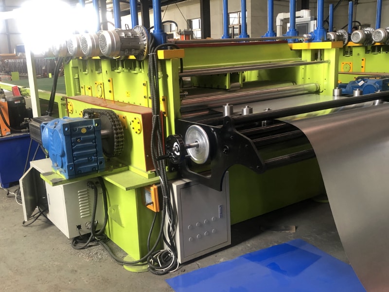 Feeding Device of the Simple Roll to Sheet Cutting Slitting line