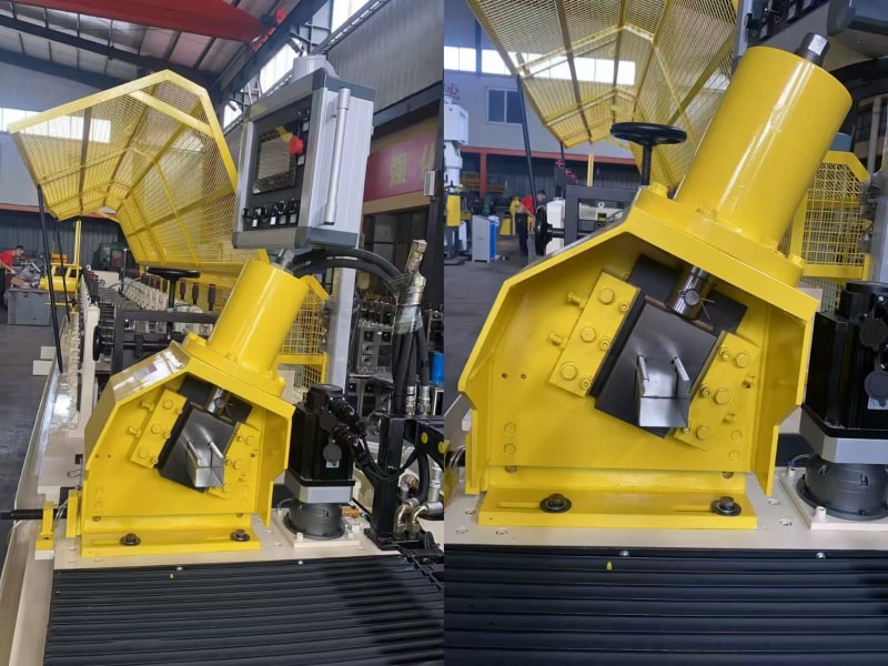 cutting device of the  solar panel bracket machine