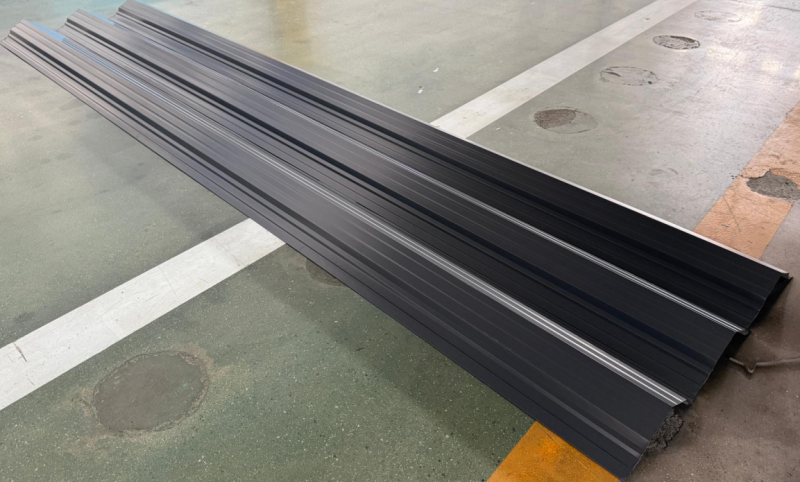 finished product of the Ridge Cap Roofing Machine