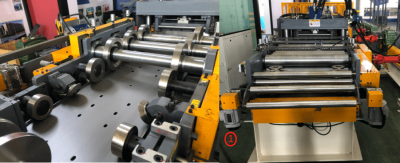feeding device of the C Z Purlin Roll Forming Machine