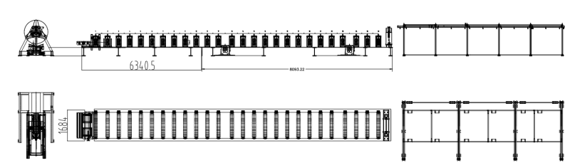 work flow of the floor decking forming machine