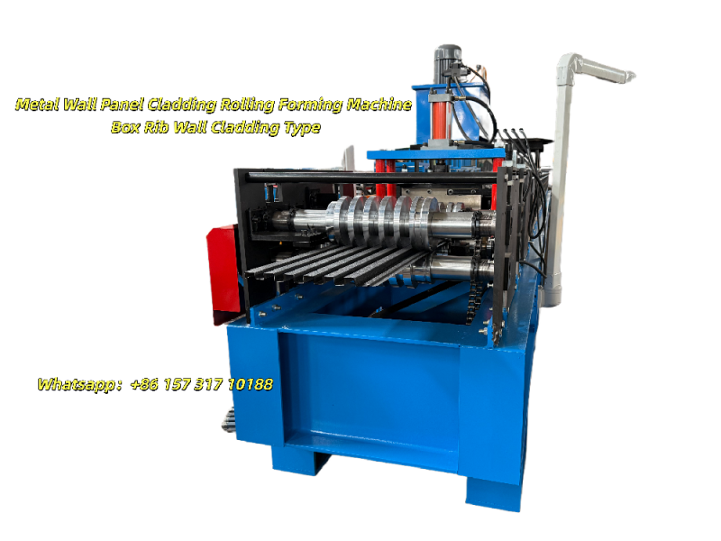 Metal Wall Panel Cladding Rolling Forming Machine Box Rib Wall Cladding Type